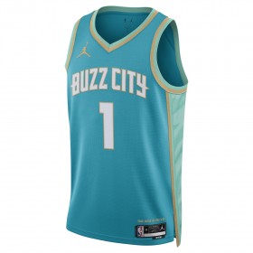 Dres Charlotte Hornets LaMelo Ball Jordan 2023-24 City Edition Teal Swingman